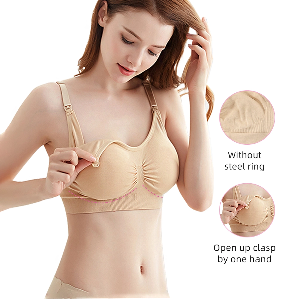 S-Shaper Wholesale Pregnant Women Maternity Nursing Bra Front Closure Seamless New Style Feeding Breast Bra