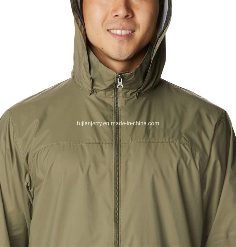 Men′s Basic Light Running Hiking Rain Jacket