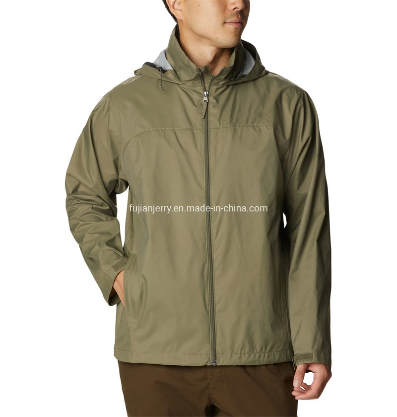 Men′s Basic Light Running Hiking Rain Jacket