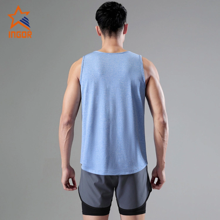 Ingorsports Gym Wear Manufacturers Custom Activewear Sports Vest Men′s Fitness Training Moisture-Wicking Men′s Loose Quick Dry Vest