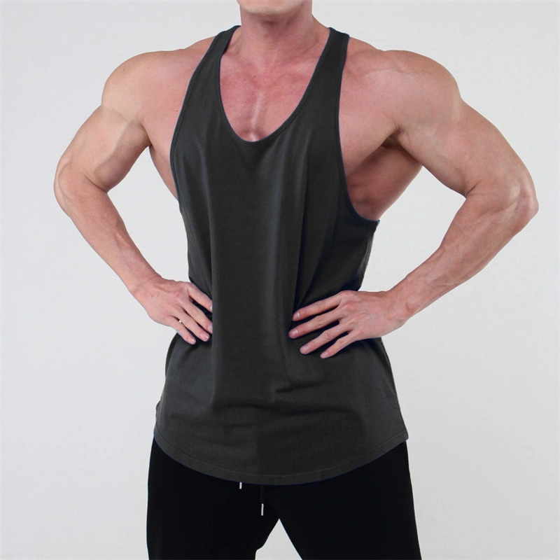 2022 Summer Blank Tank Top Men Sexy Stringer Gym Muscle Sport Mens Vests