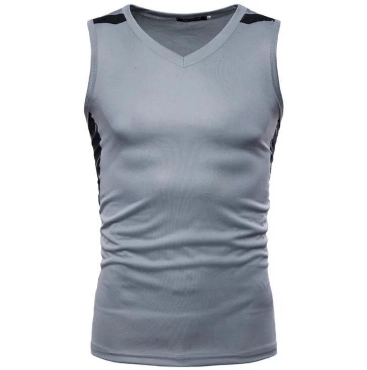 Lightweight Soft Cotton Spandex Men′s Fashion Sports Gym Vest